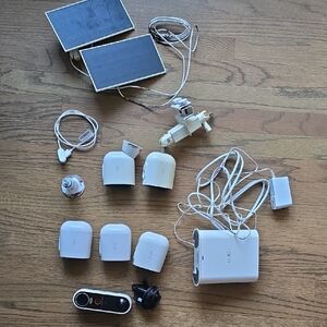 White Smart Home Security System Components